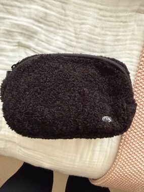 Lole Black Plush Crossbody Pouch